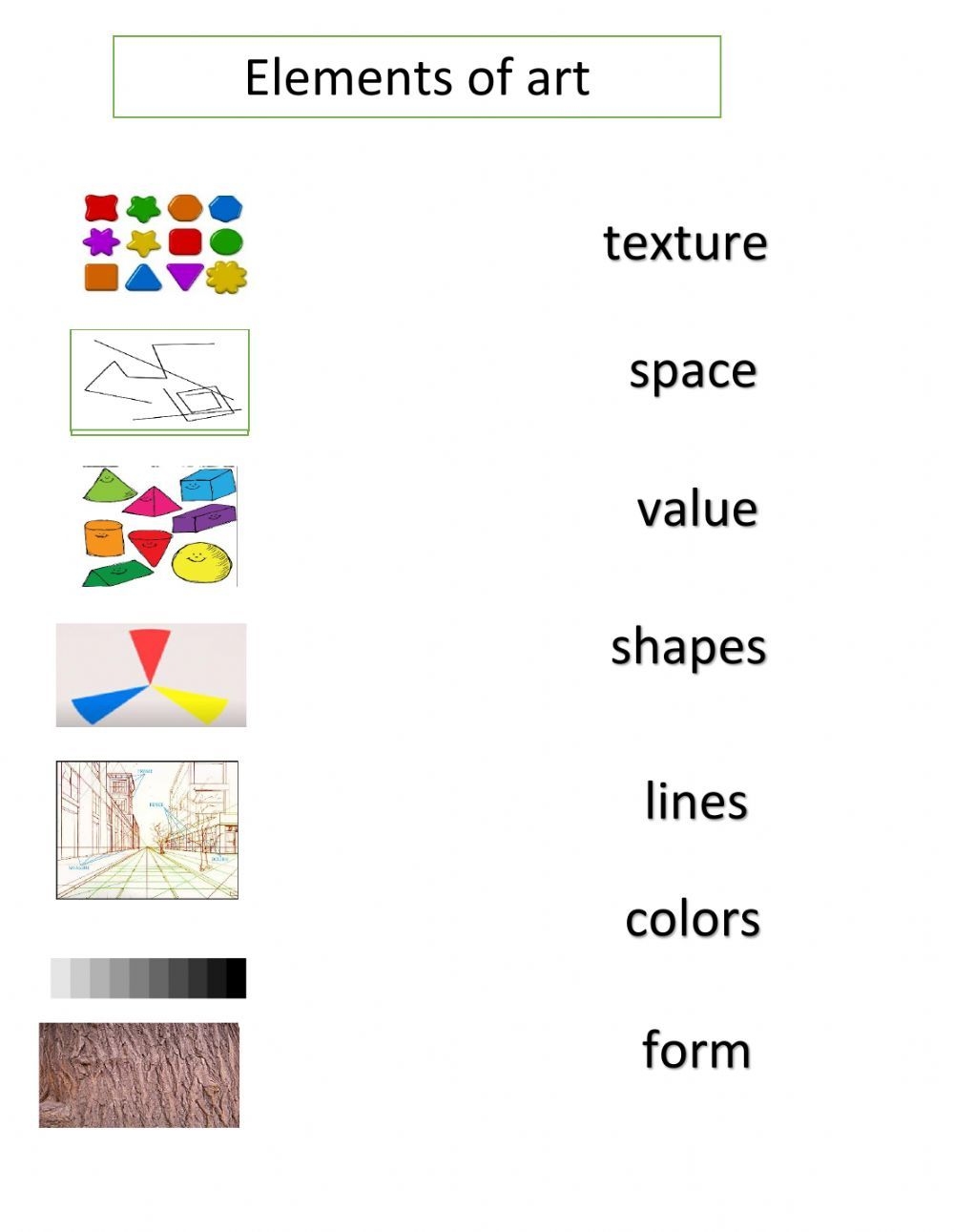 Elements Of Art Worksheet Worksheet Elements Of Art Art Worksheets 