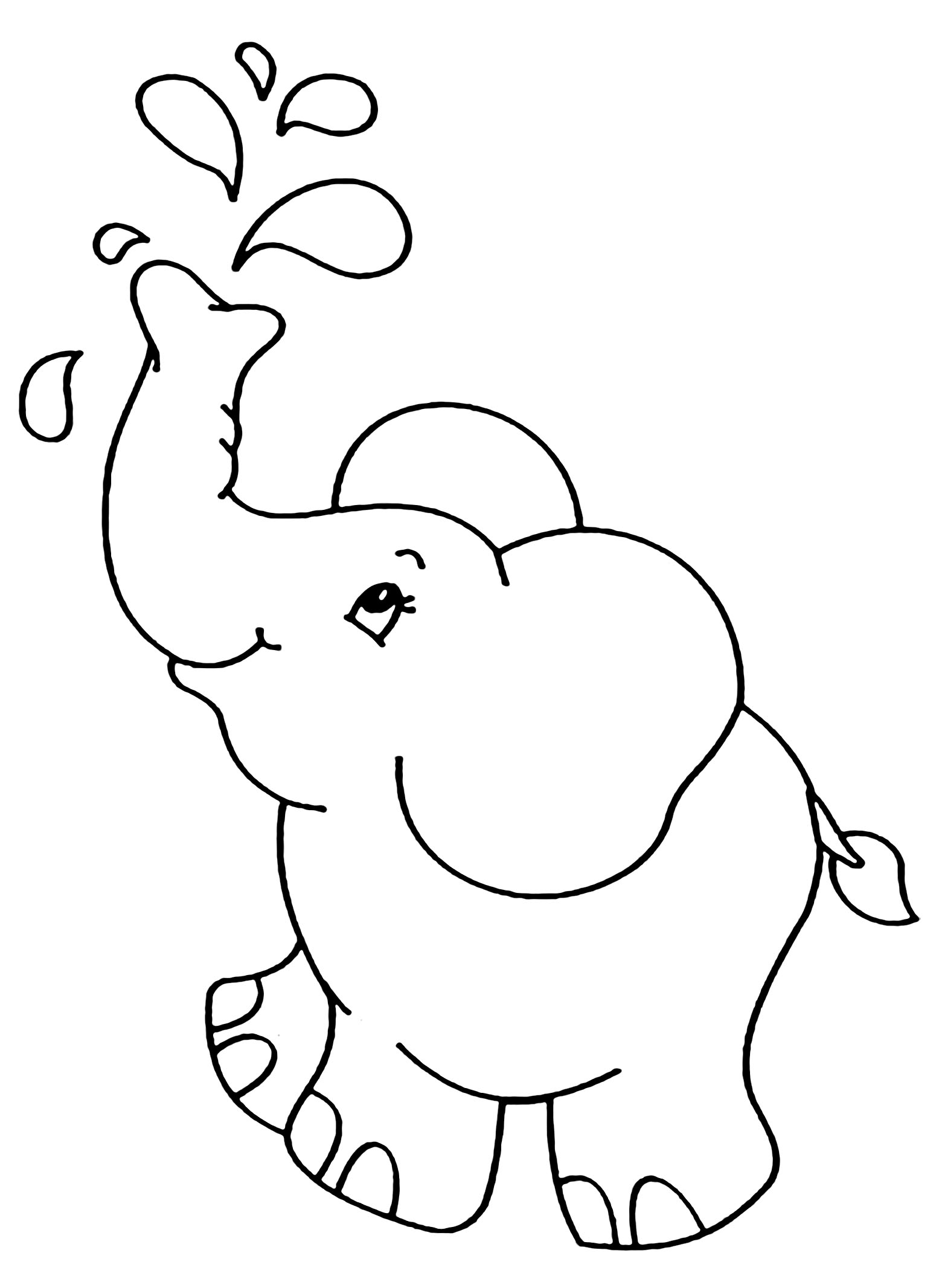 free printable coloring pages of elephants
