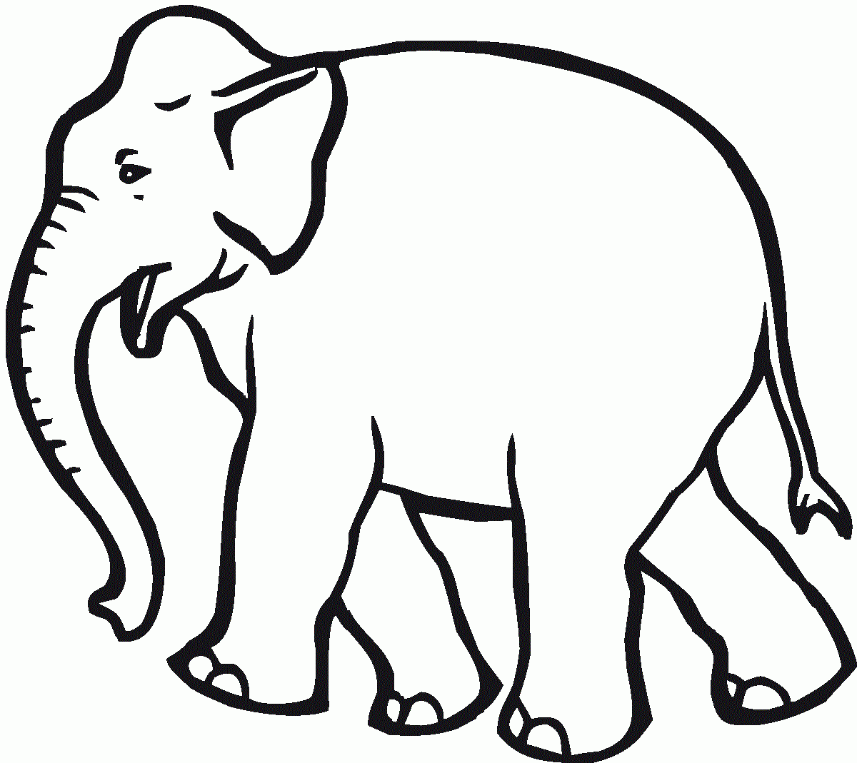 Elephant Printable Coloring Pages
