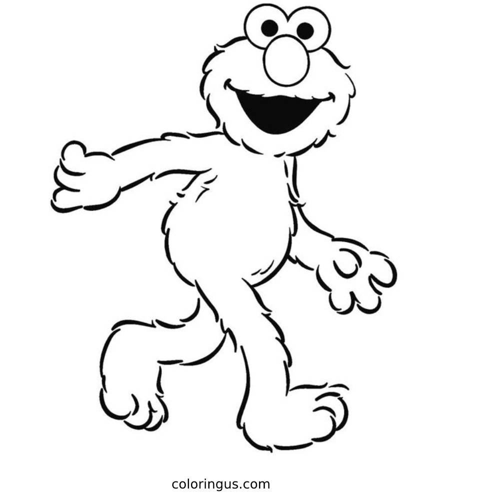 free coloring pages of elmo