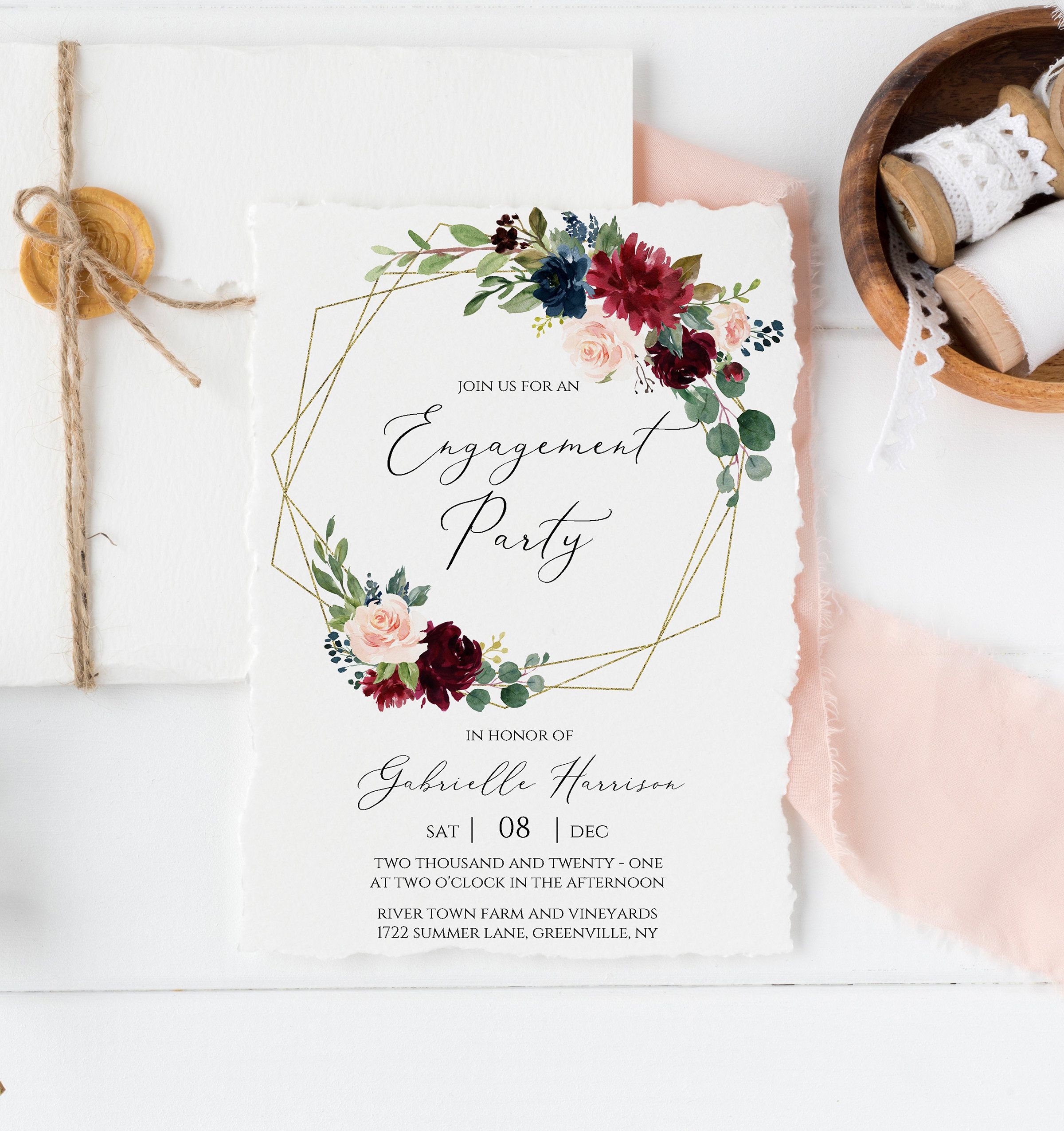 Engagement Party Invitation Templates Templatesz234 