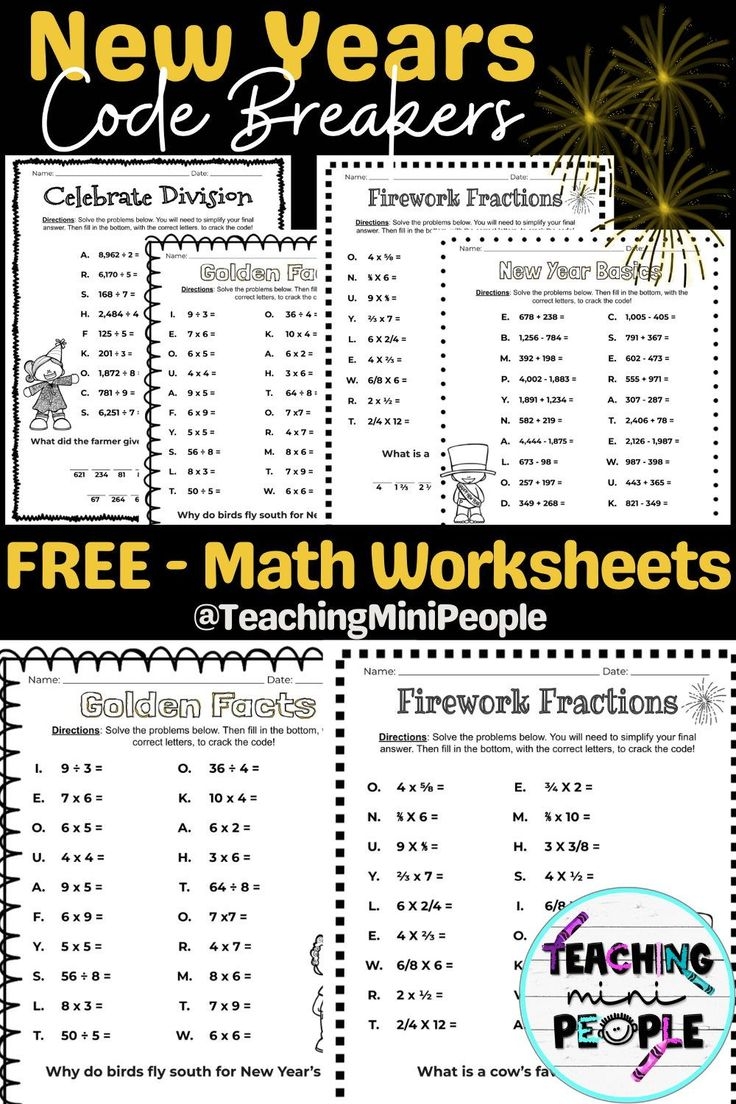 Engaging Math Code Breakers For New Year