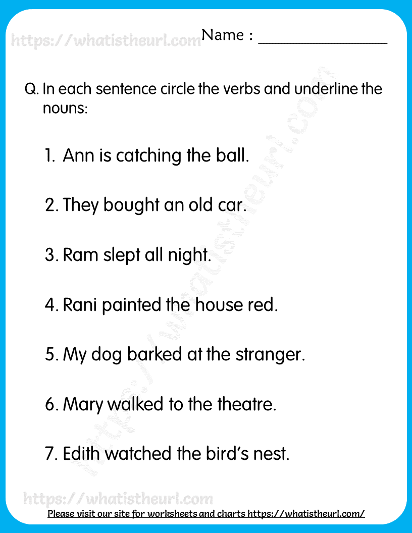 Engaging Noun And Verb Worksheets For Effective Learning