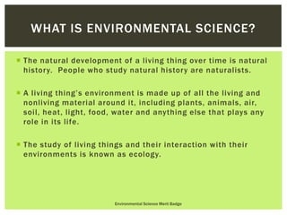 Environmental Science Merit Badge Boy Scouts By Joel Hebdon 