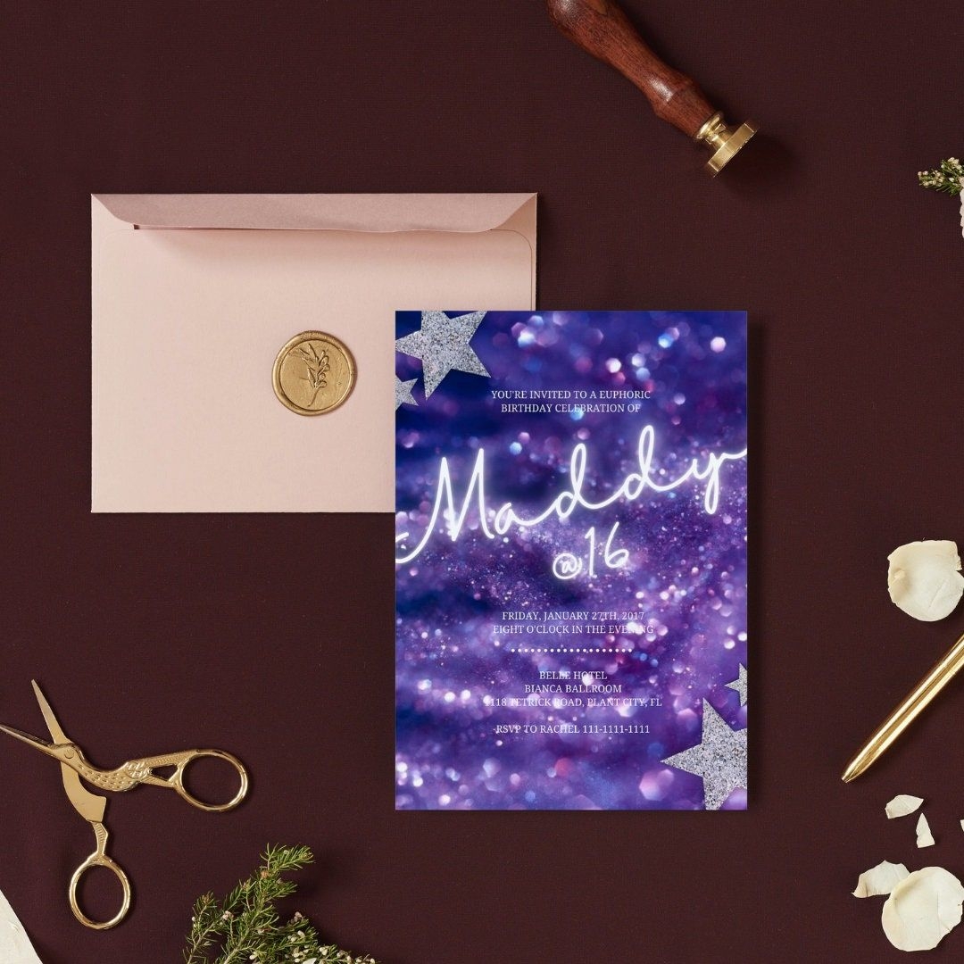Euphoria Invitation For Euphoria Birthday Party Invite For Euphoria 