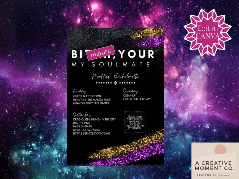 Euphoria Party Invitation Template Batmancarbon