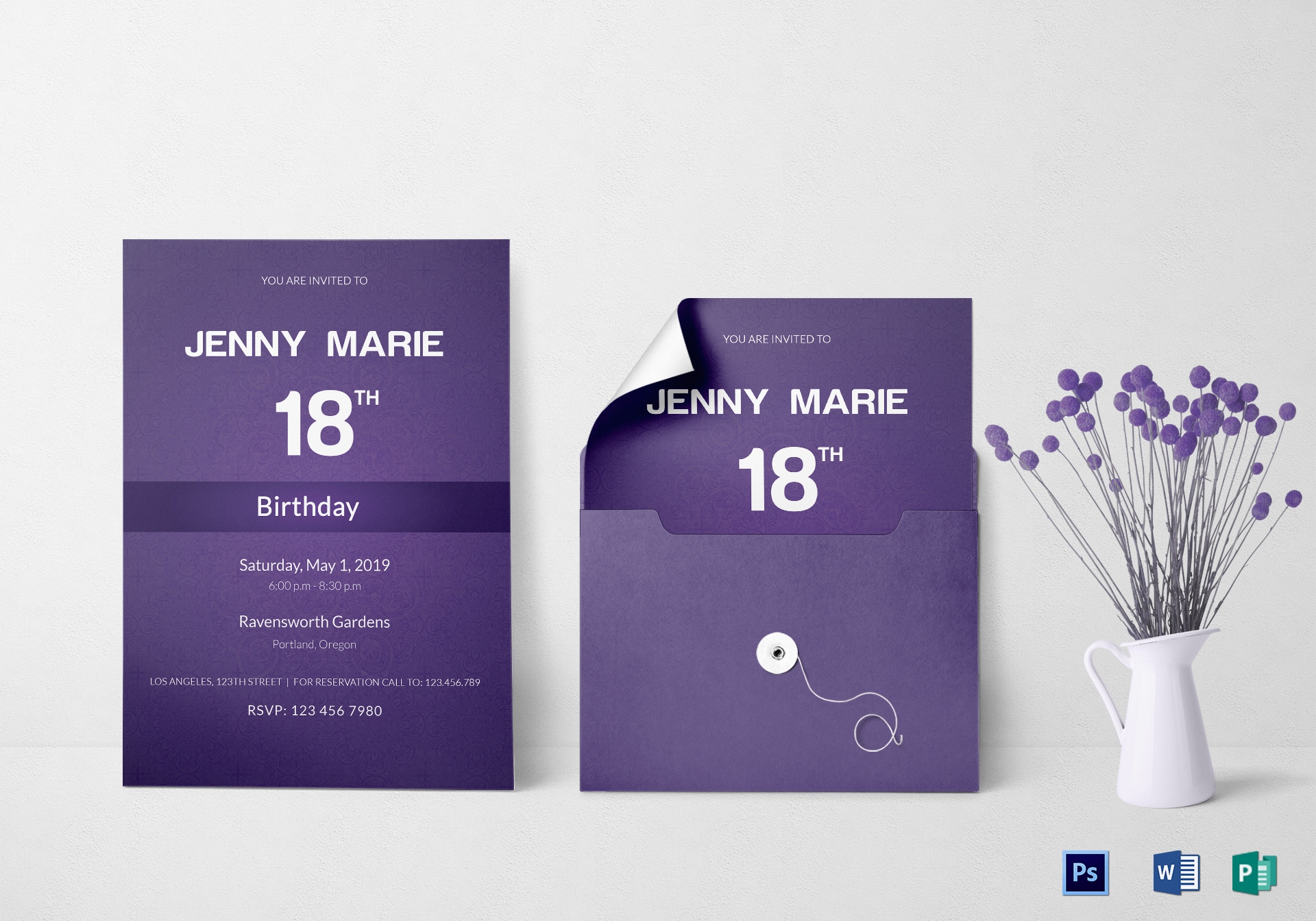 Event Invitation Card Template Sarseh