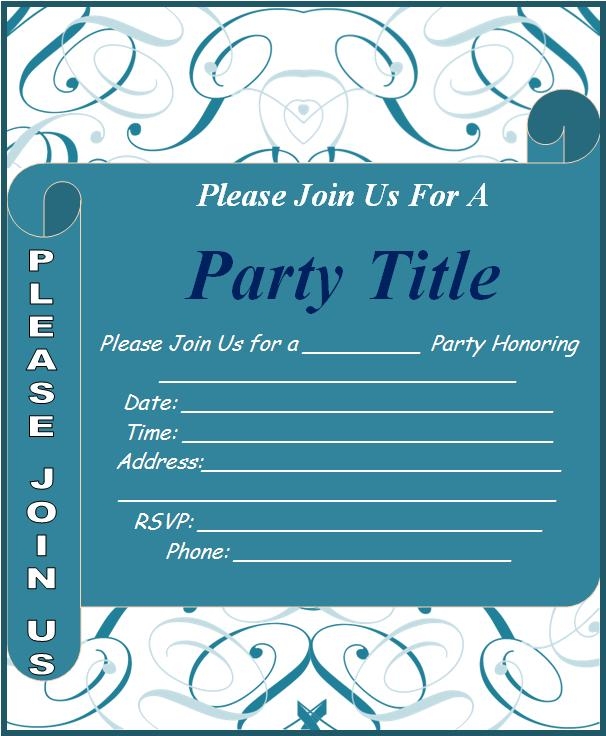Event Invitation Template Invitation Templates Free Word Templates