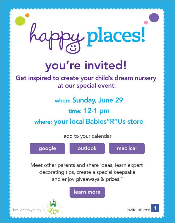 Event Invite Email Template