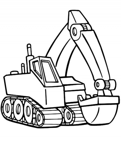Coloring Pages Excavator