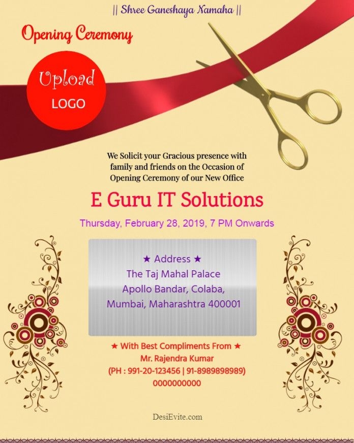 exhibition invitation card template free