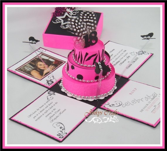 Exploding Box Invitation Kit Invitation Design Blog