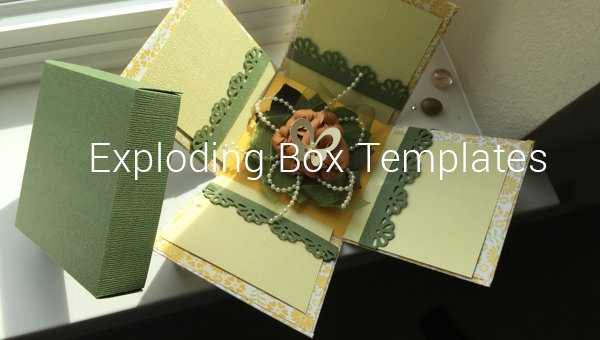 exploding box invitation template