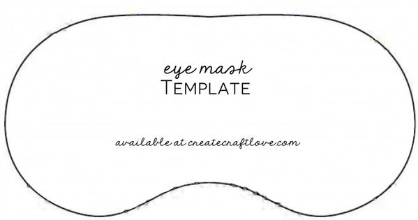 eye mask invitation template