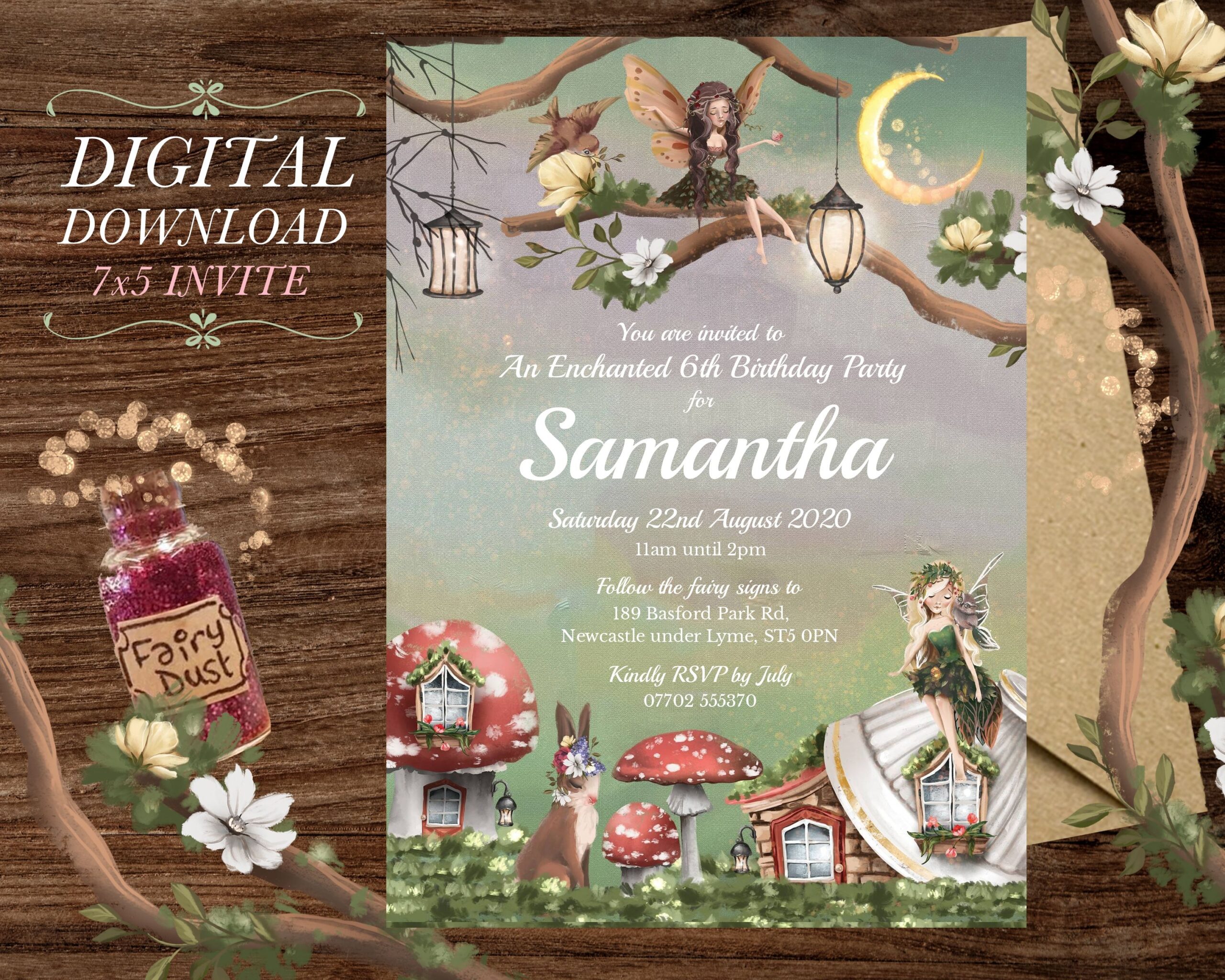 Fairy Birthday Party Invitation Fairy Invitations Fai Vrogue co