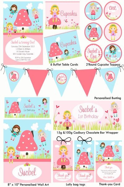 free fairy party invitations templates