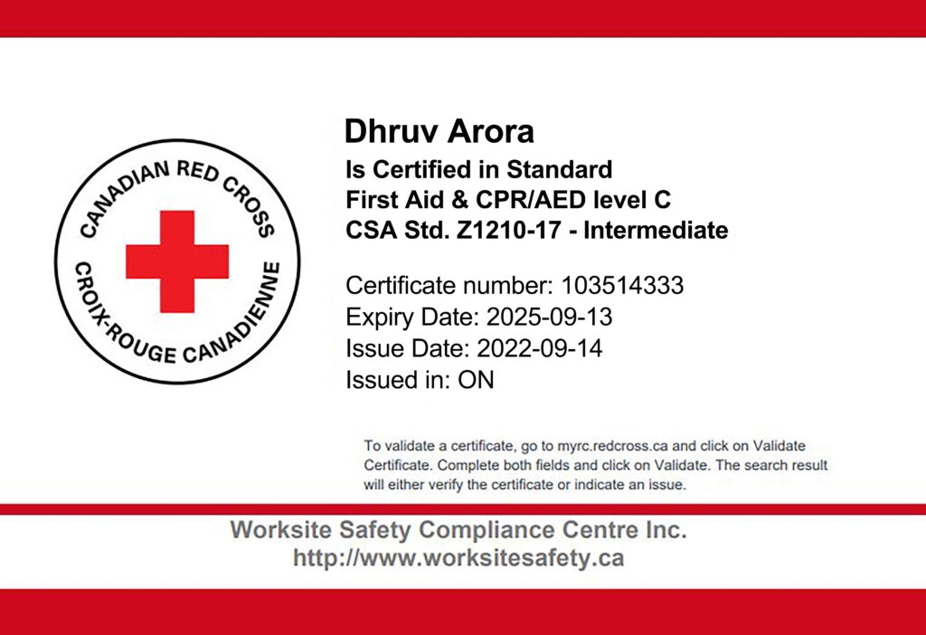 Fake Printable American Red Cross CPR AED Card