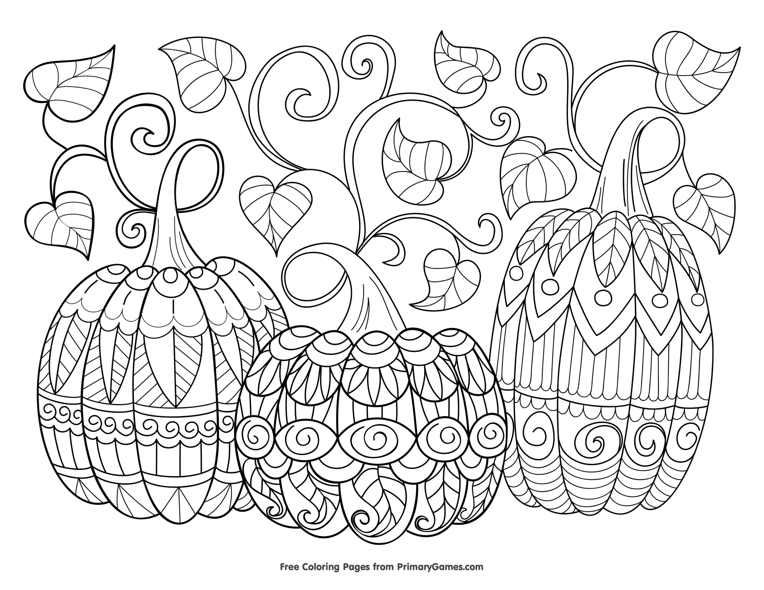 Adult Fall Coloring Pages