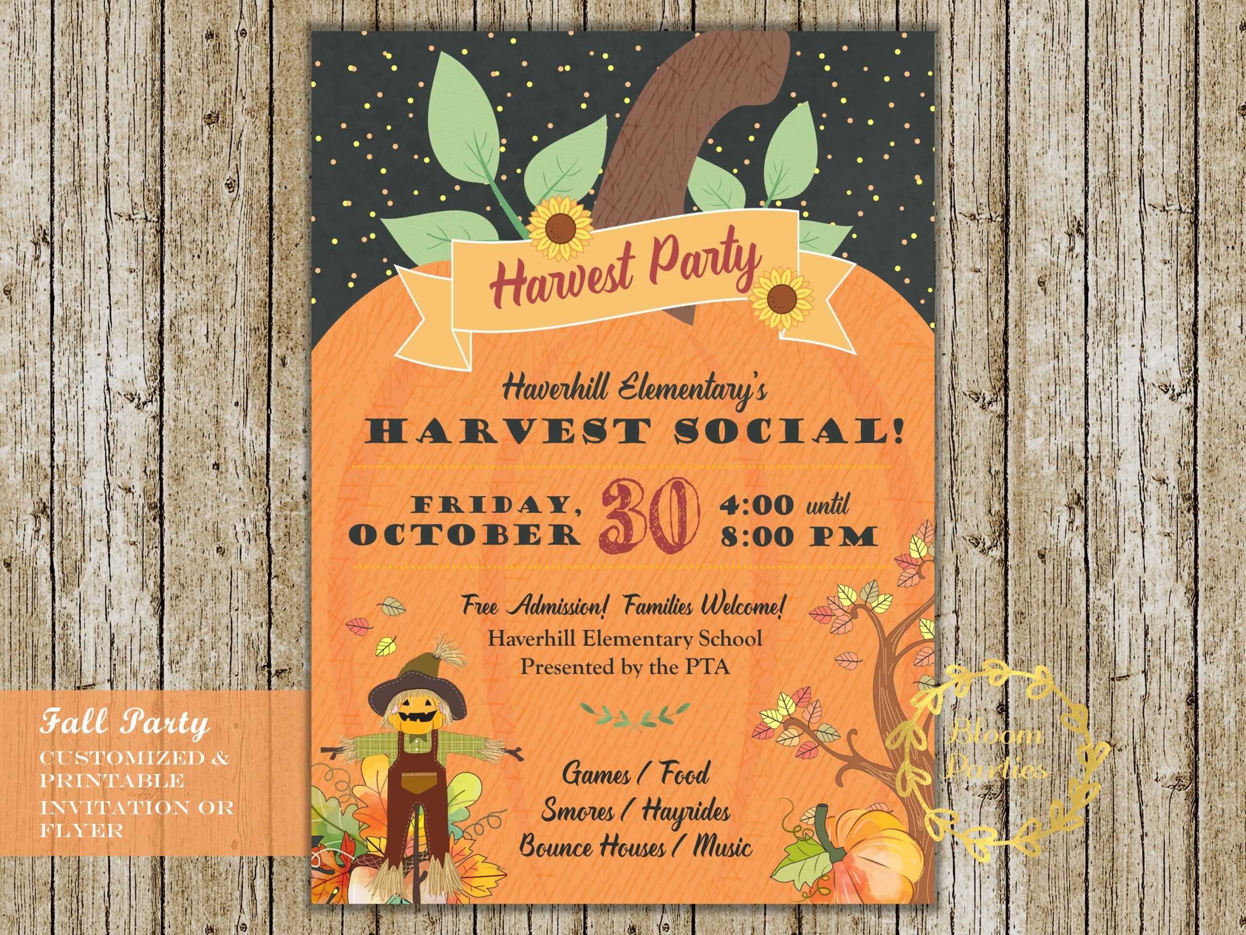 fall festival invitation template free
