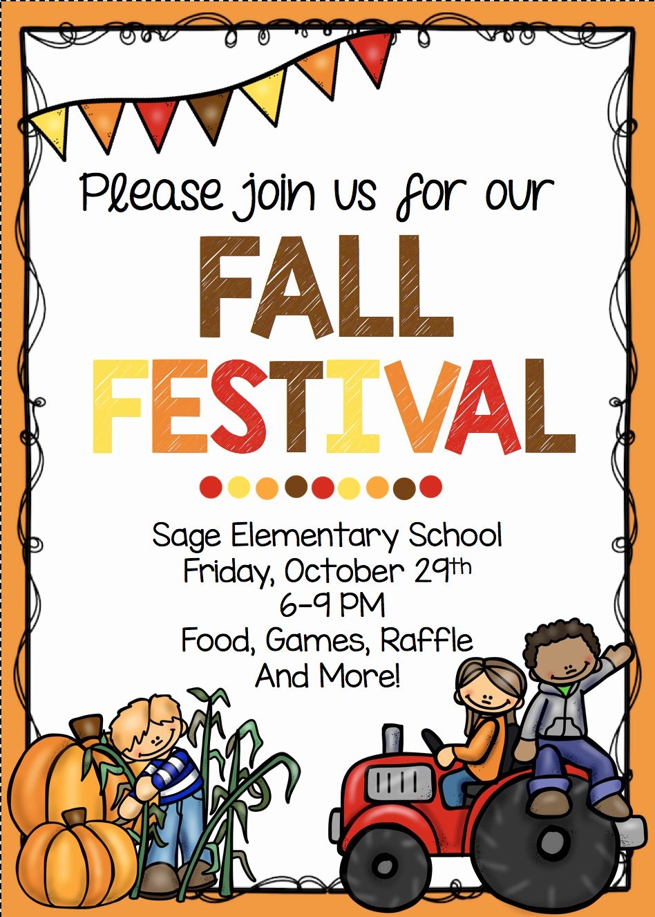 Fall Party Invitation Template Beautiful Fall Festival Invitation