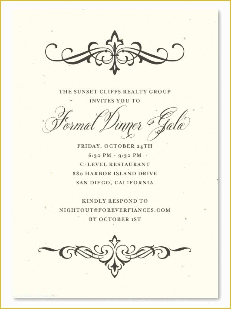 Fancy Invitation Template Free Of Formal Party Invitation Templates 