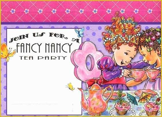 Fancy Invitation Template Free Of Free Fancy Nancy Birthday Party 