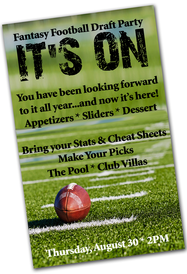 Fantasy Football Invitation Template