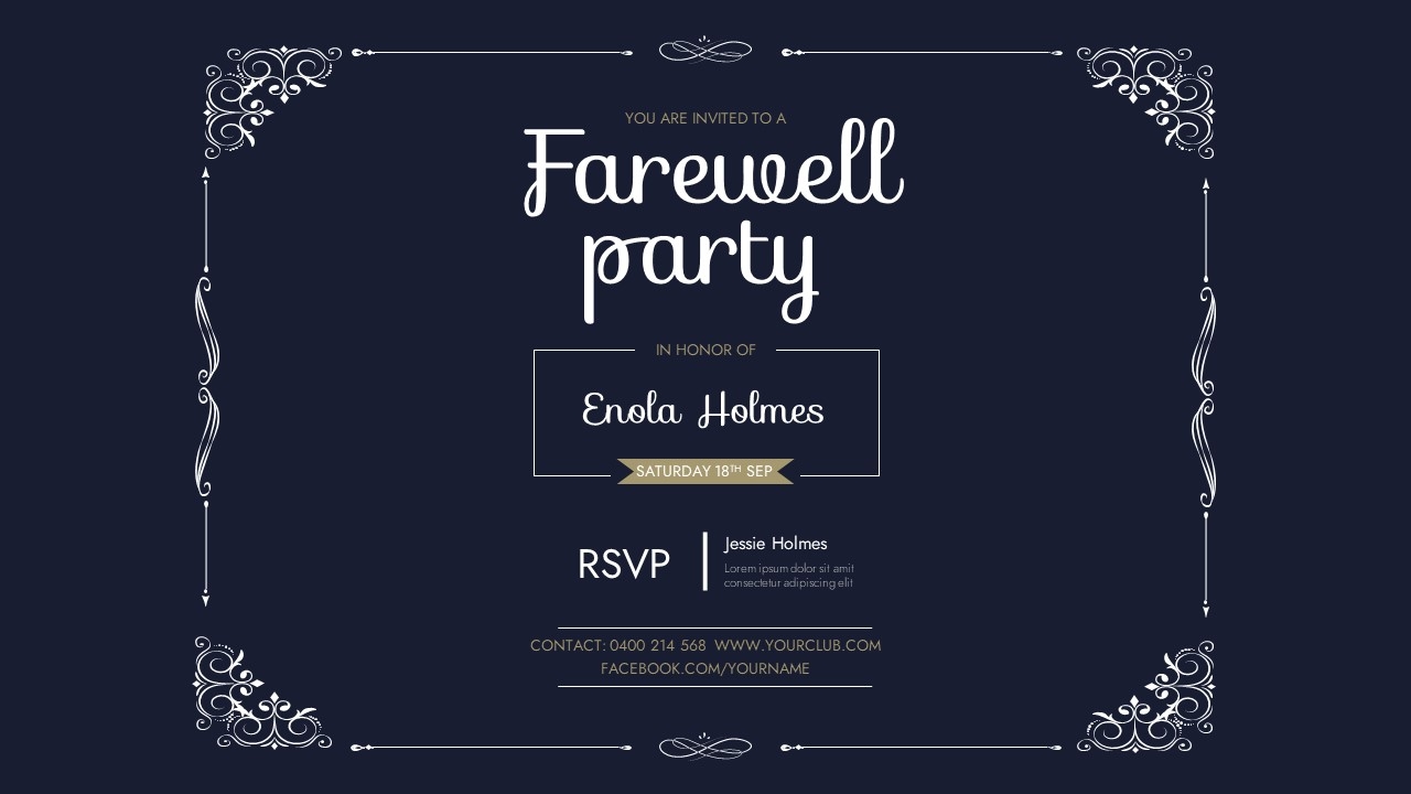 Farewell Invitation Card Template Farewell Invitation Card 58 OFF