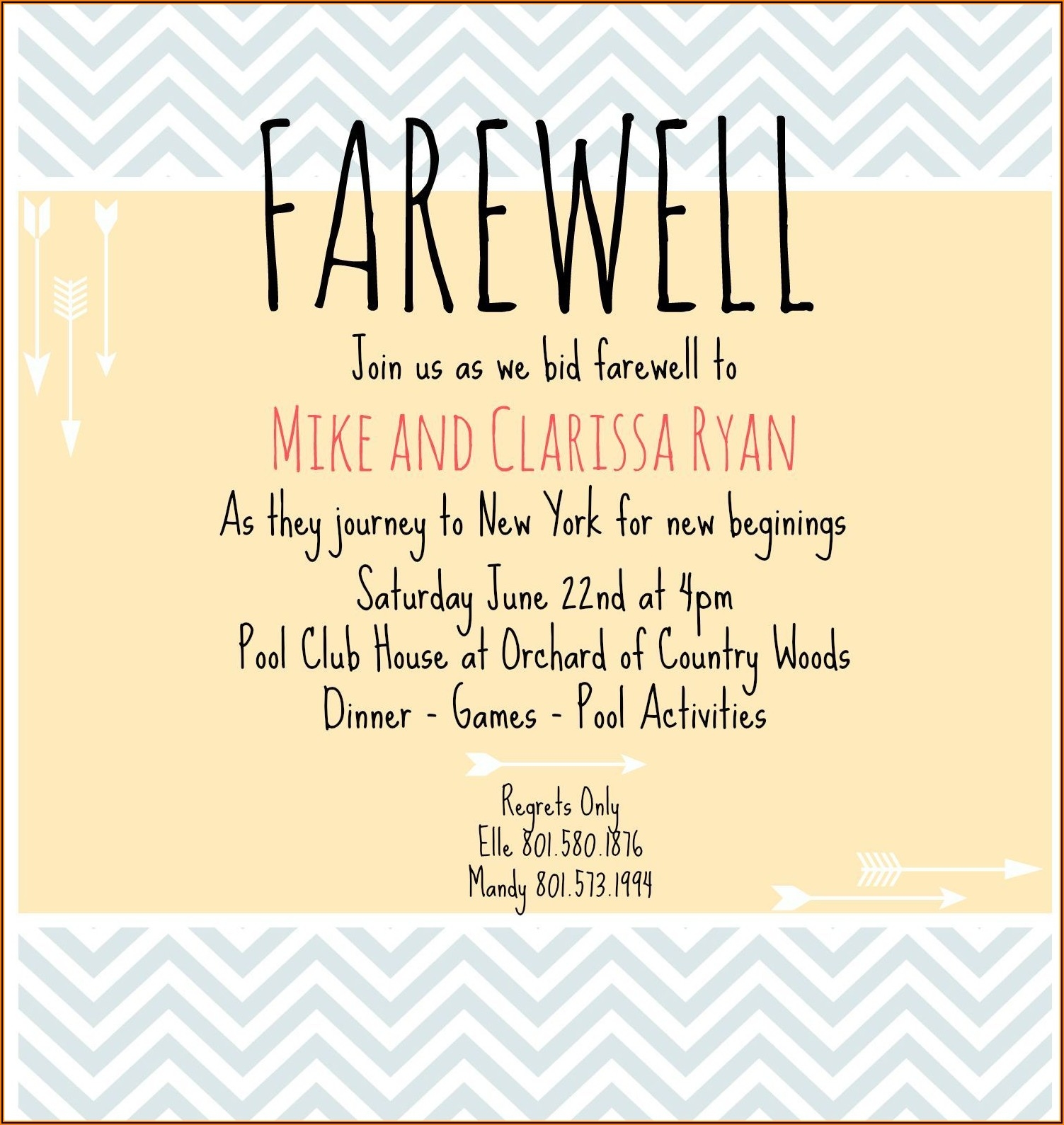 farewell lunch invitation email template