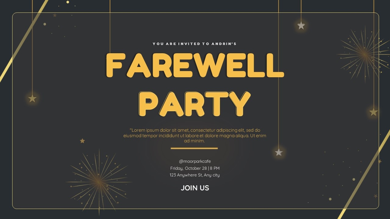 Farewell Party Invitation Email To Colleagues Template Infoupdate