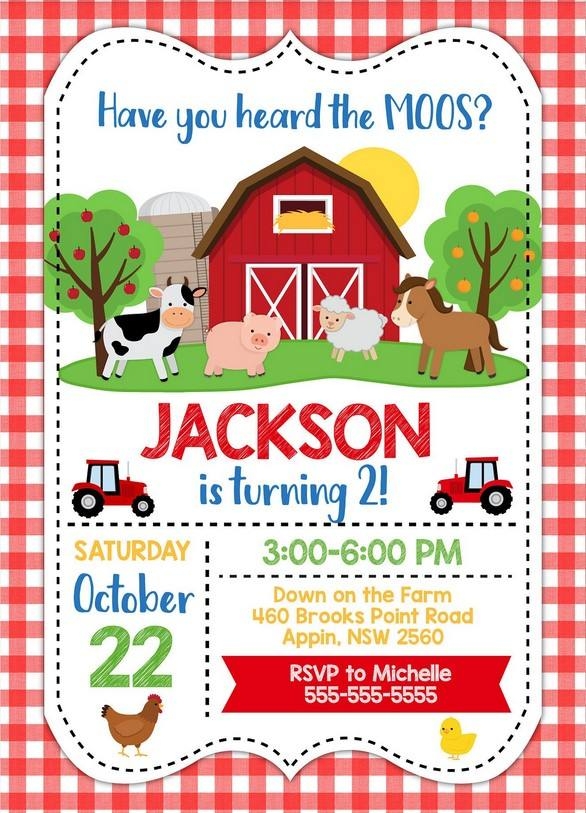 Farm Invitation Template