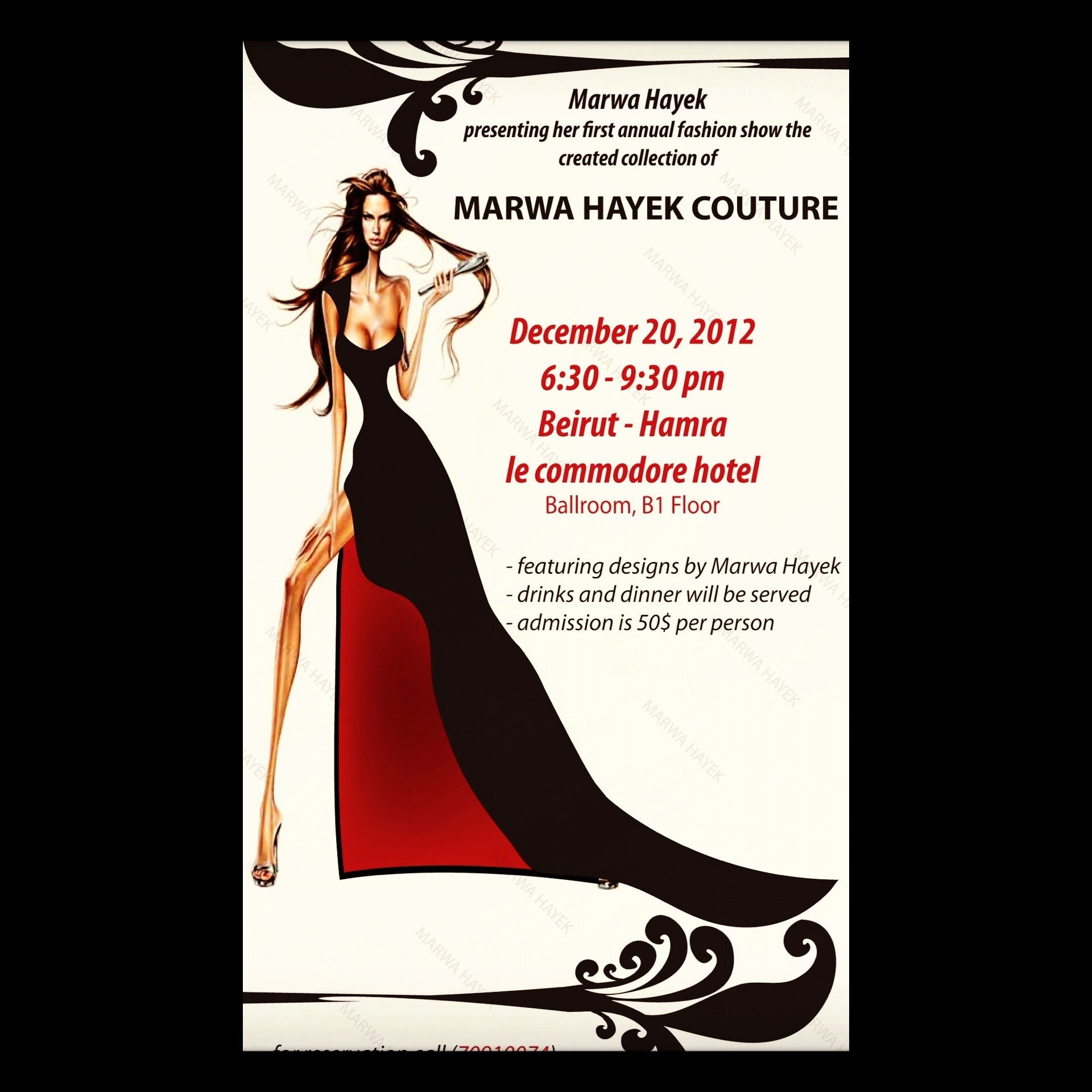 Fashion Show Invitation Template BestTemplatess BestTemplatess