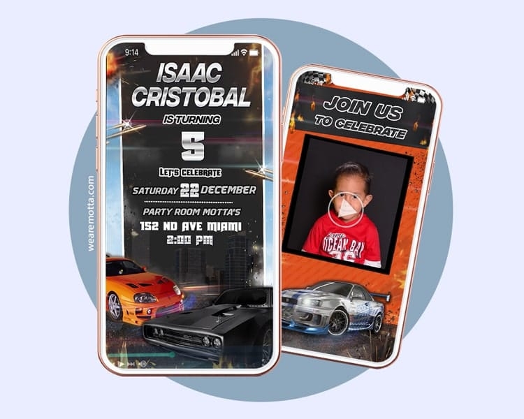 Fast And Furious Birthday Invitation