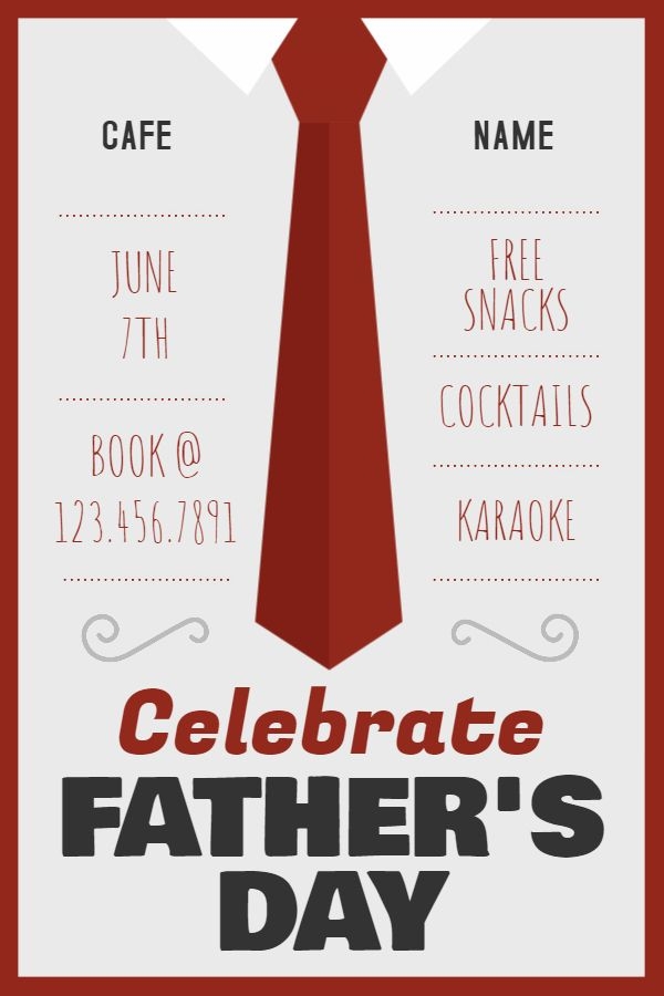 father's day invitations template free