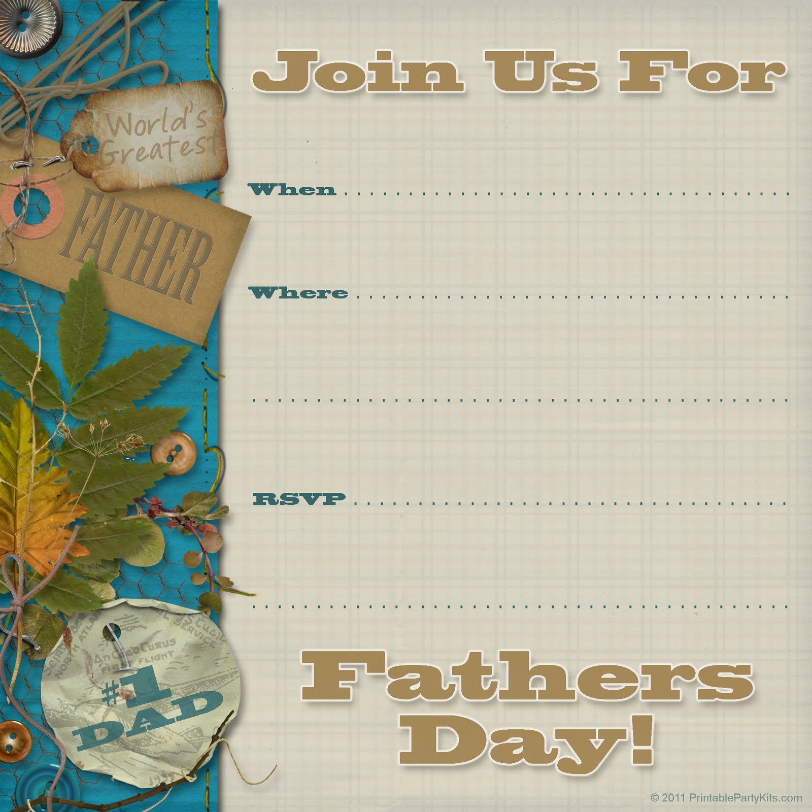 Father 39 s Day Invite Template