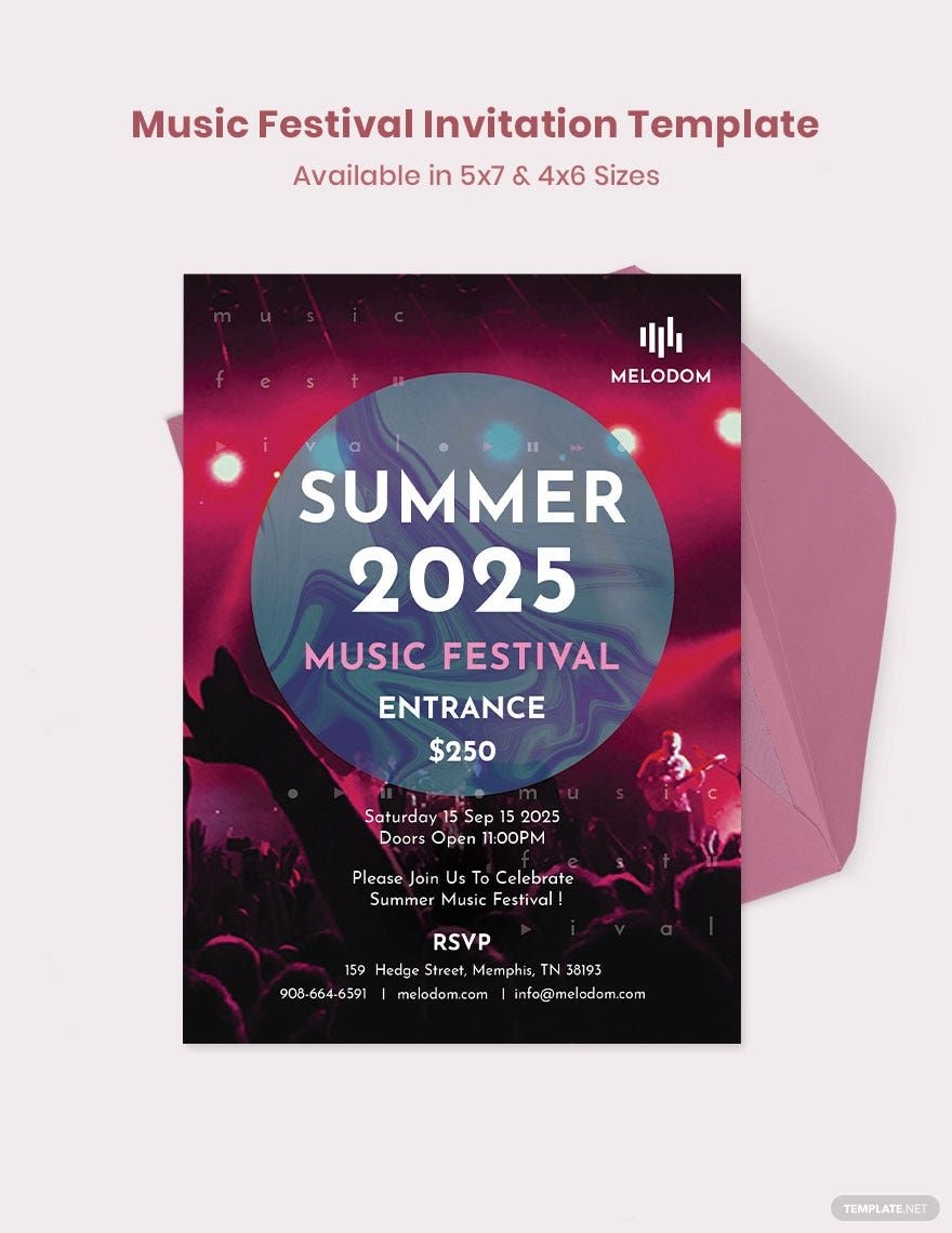 Festival Invite Template