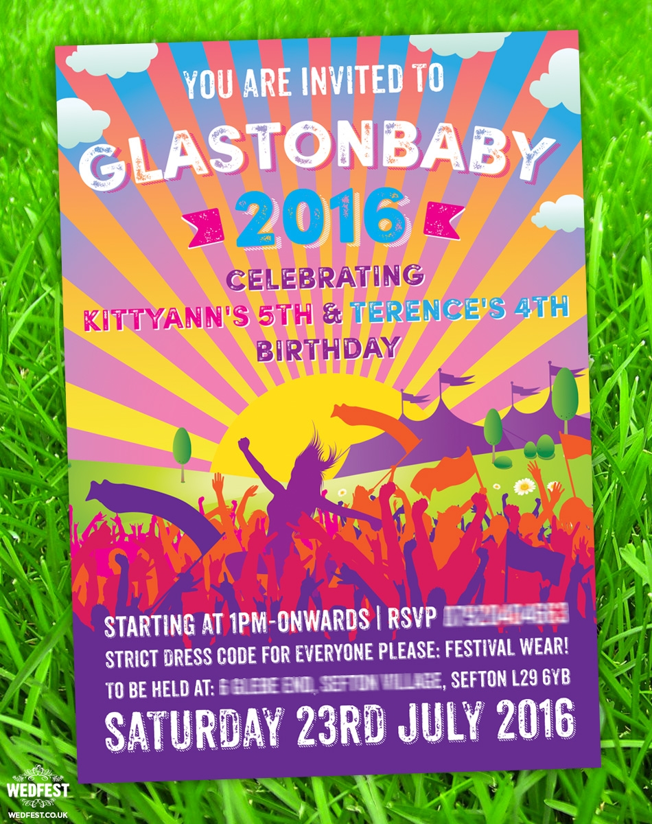 Festival Themed Children 39 s Birthday Party Invitations WEDFEST