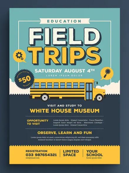 Field Trip Flyer Template Customize Online Instantly