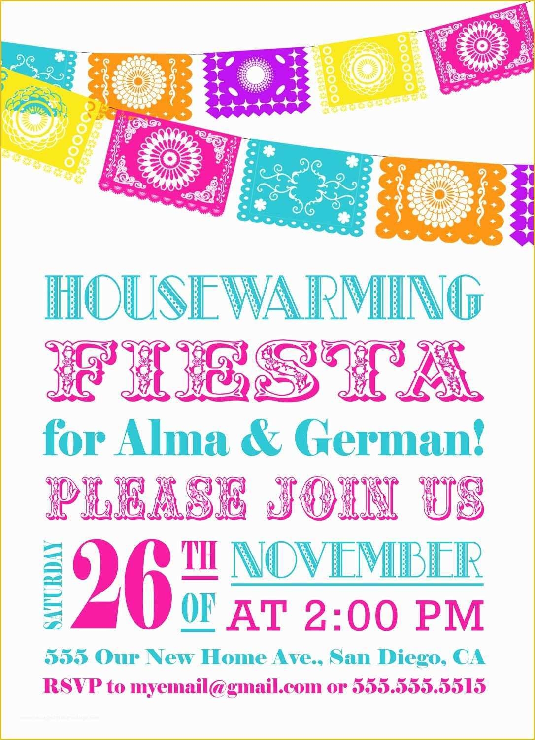 Fiesta Birthday Invitations Templates Free