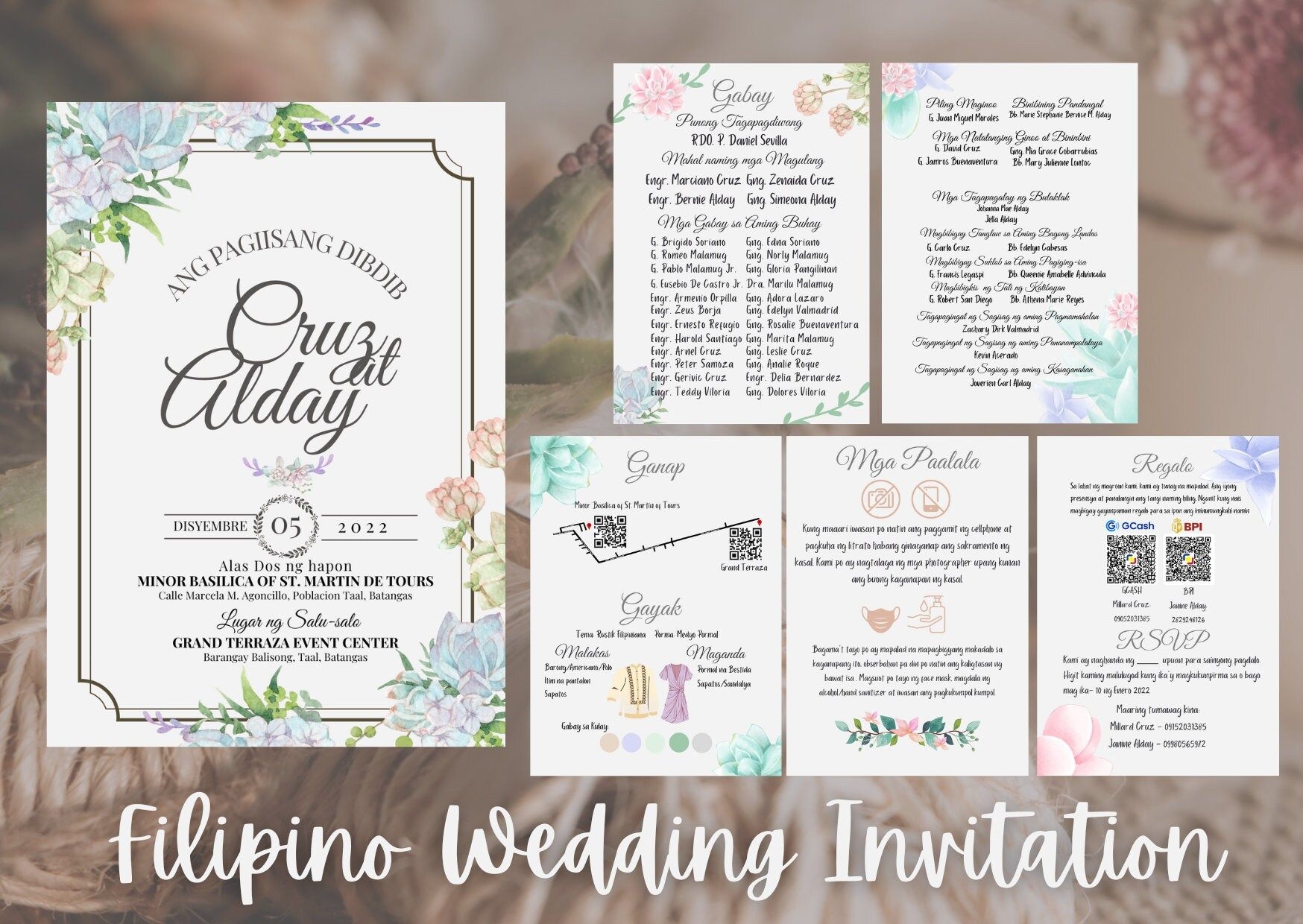 filipiniana invitation template