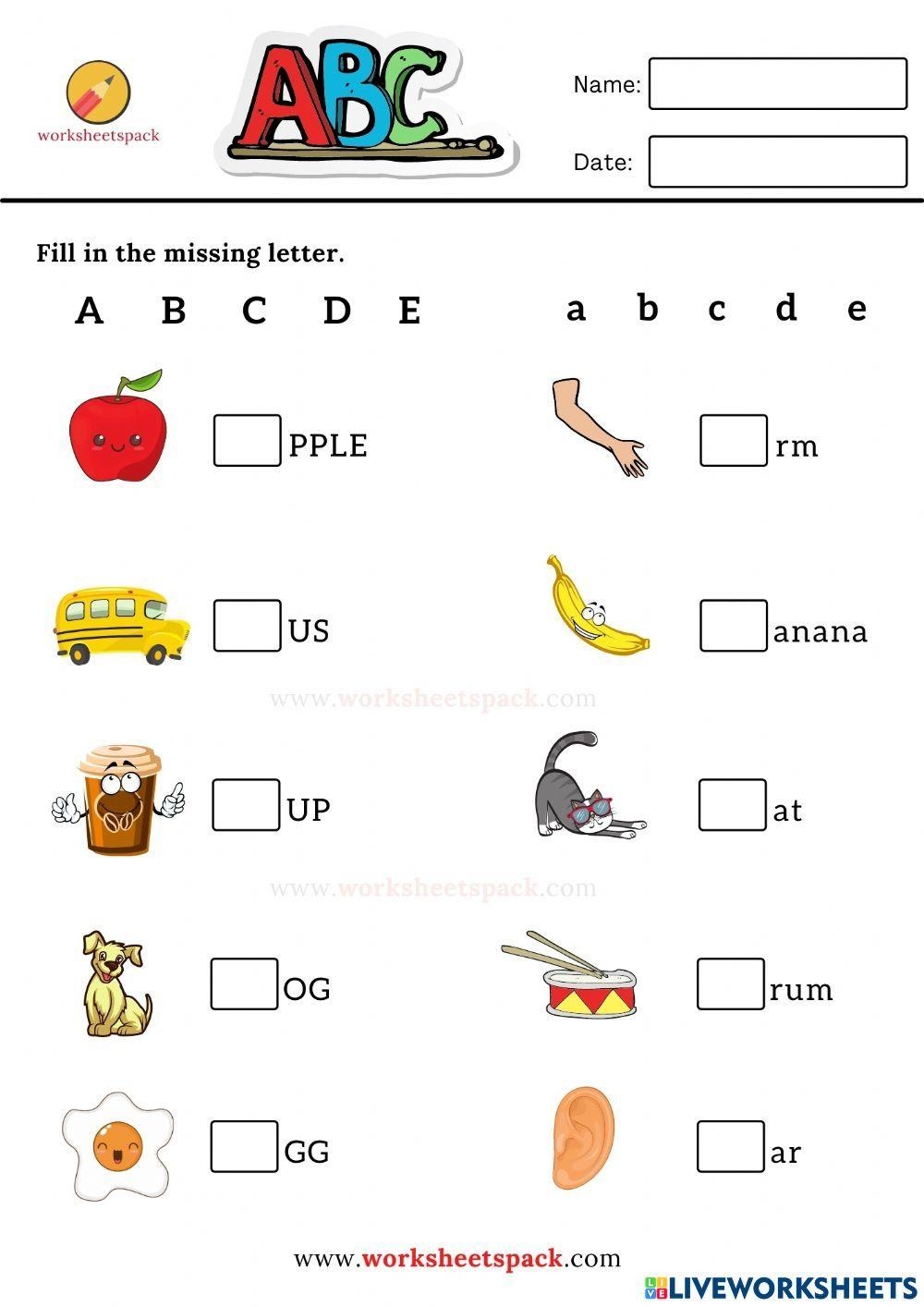 Fill In The Blank Worksheet For 1 Live Worksheets Worksheets Library