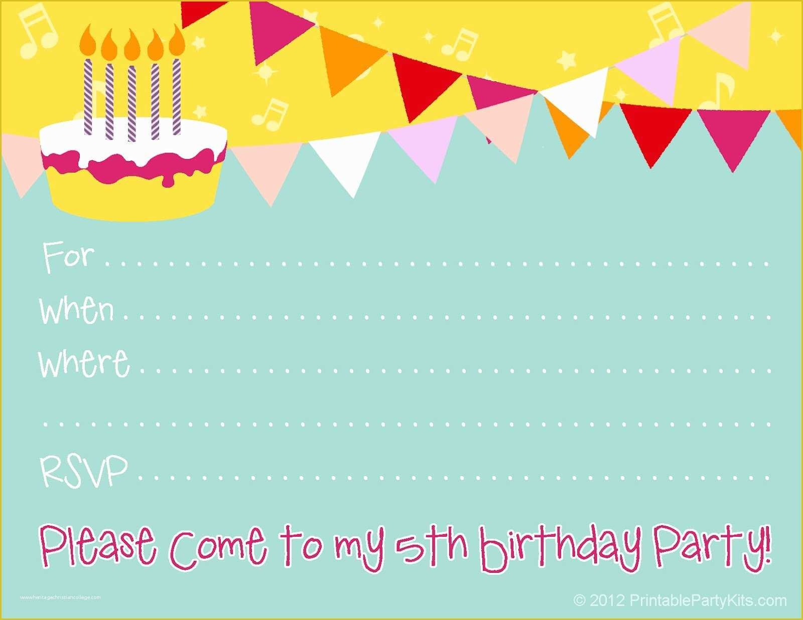 First Birthday Invitation Templates Free Download Of Free Birthday 