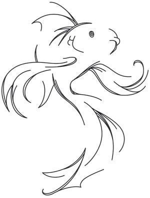 free fish printable coloring pages