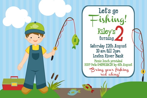 fishing invitations templates