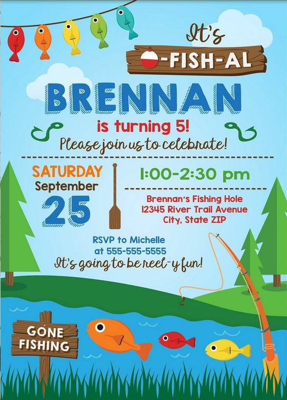 Fishing Invitation Templates Free Printable Templates