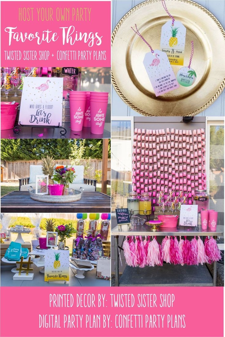 flamingo birthday invite template