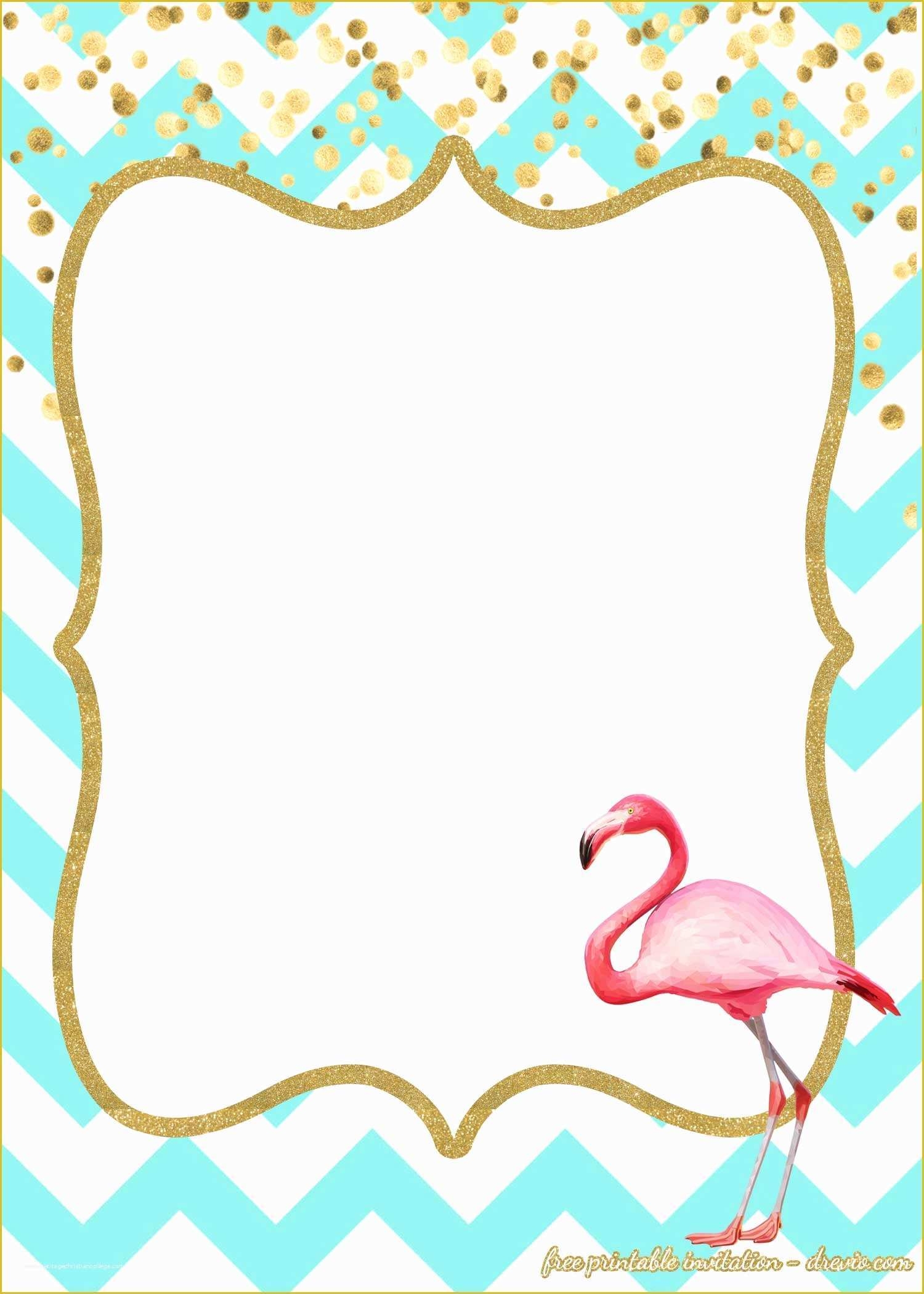 Flamingo Invitation Template Free Of Free Flamingo Invitations 