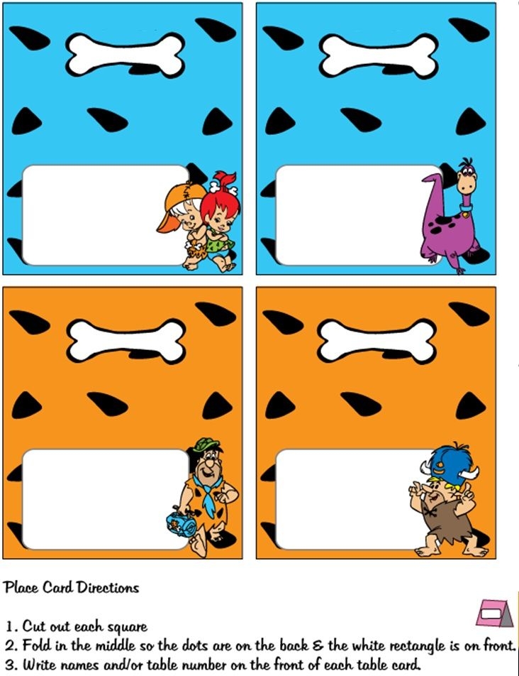 flintstones invitation template free