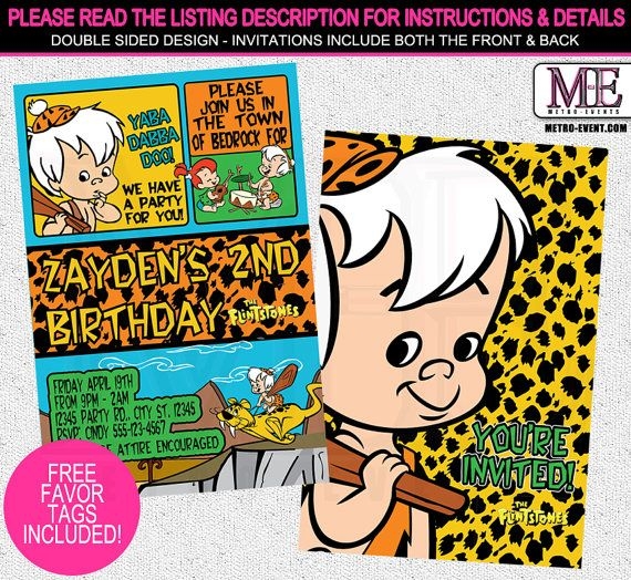 Flintstones Invitation Template Printable Word Searches