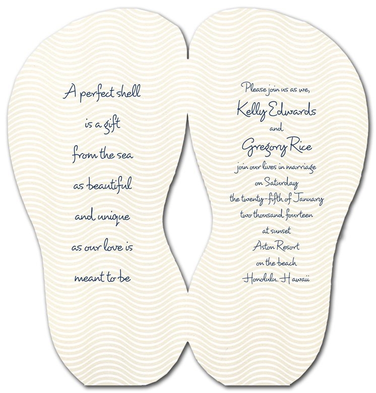 Flip Flop Invitation Templates Pattern